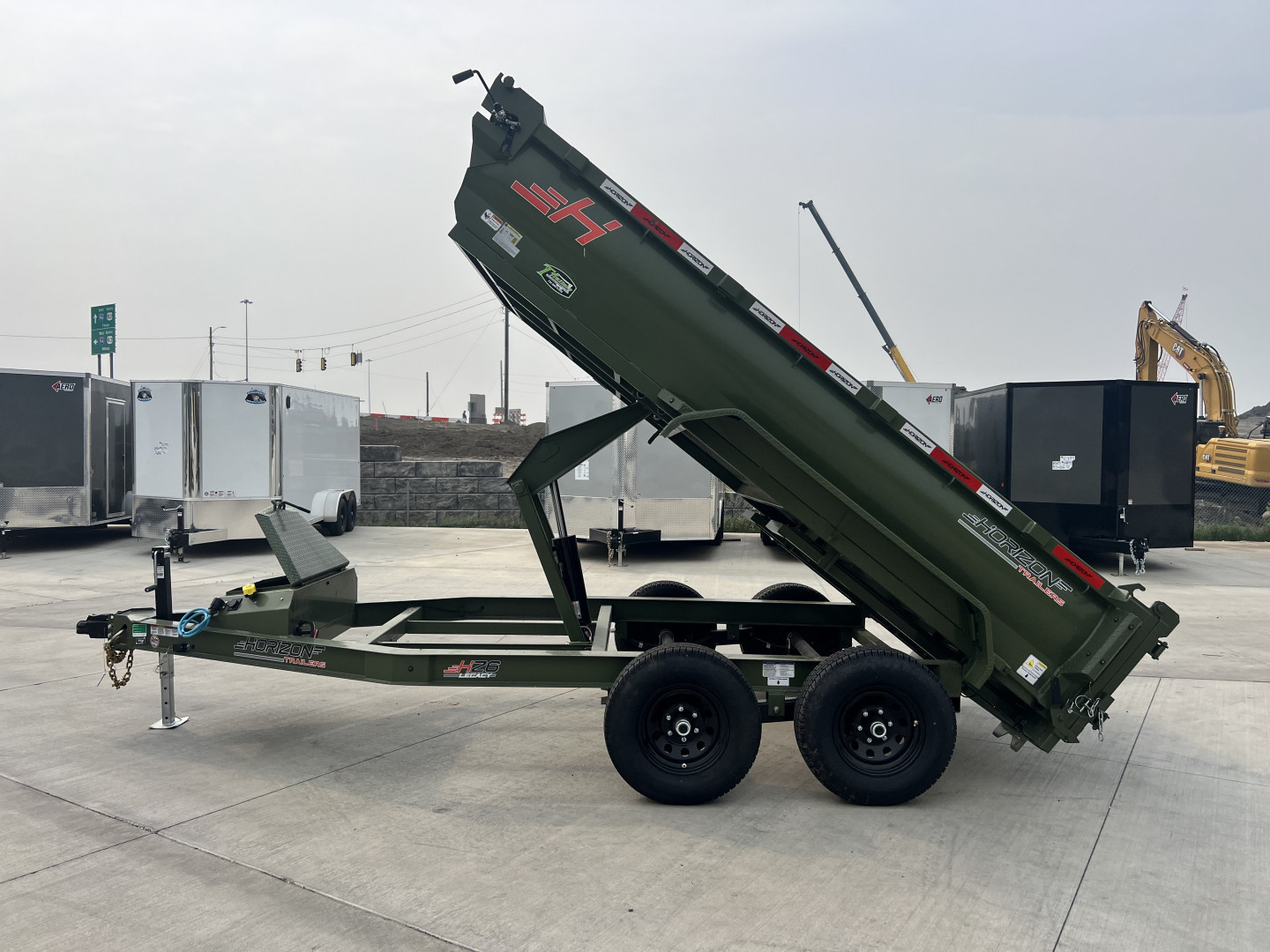 New NEW 2026 Horizon 12’x77”X24” HZ6 Dump Trailer 2-5200 lb axles = 10K