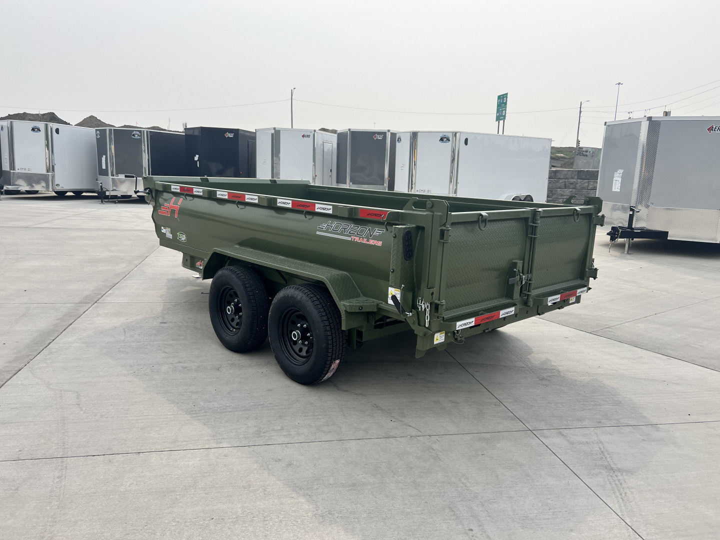 New NEW 2026 Horizon 12’x77”X24” HZ6 Dump Trailer 2-5200 lb axles = 10K