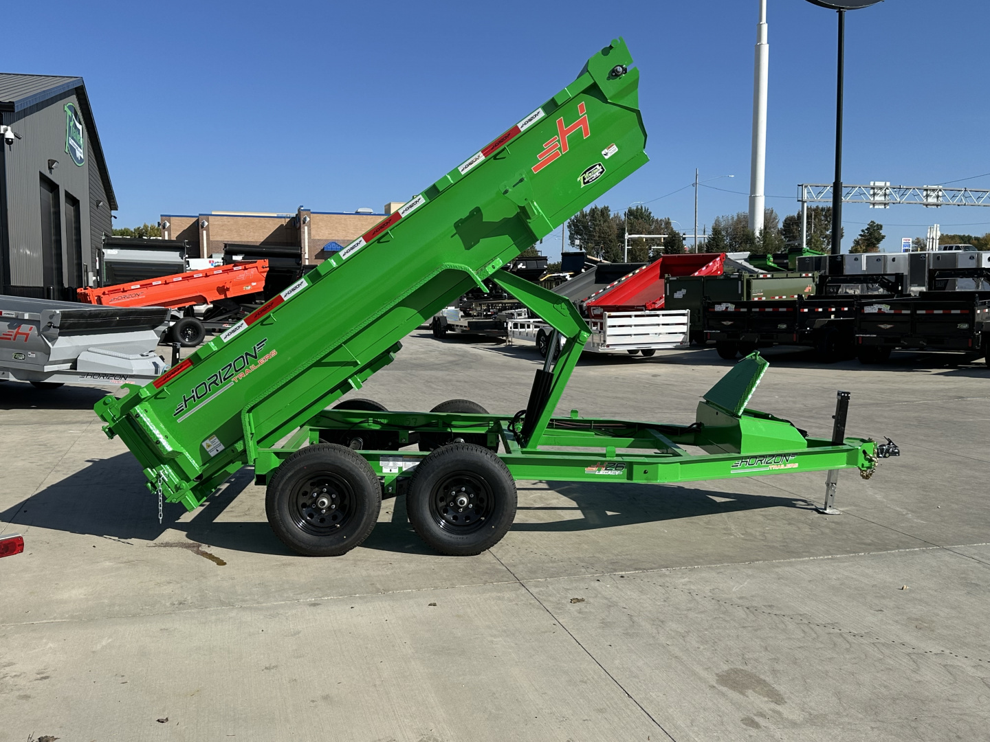 New NEW 2026 Horizon 12’x77”X24” HZ6 Dump Trailer 2-5200 lb axles = 10K
