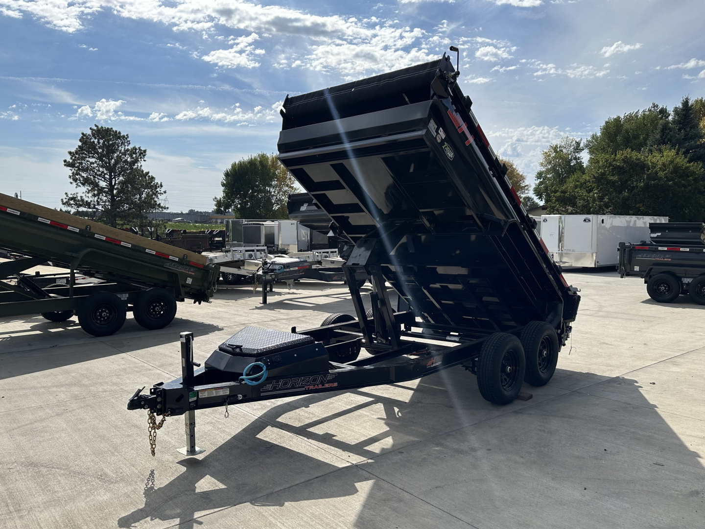 New NEW 2026 Horizon 12’x77”X24” HZ6 Dump Trailer 2-5200 lb axles = 10K