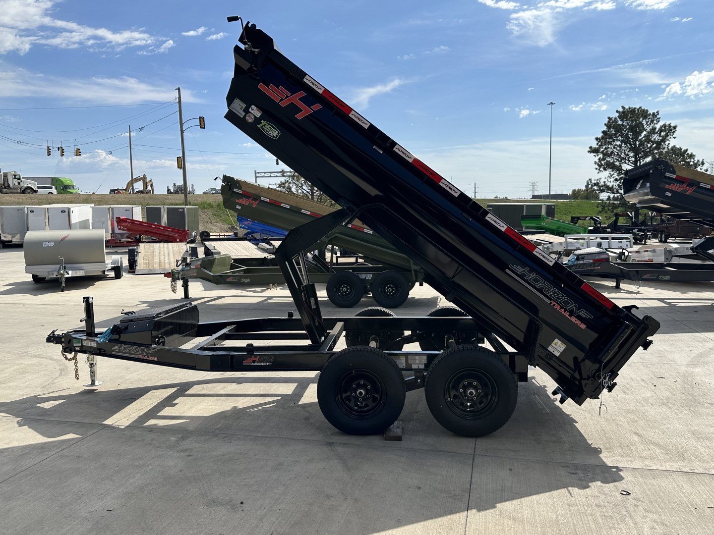 New NEW 2026 Horizon 12’x77”X24” HZ6 Dump Trailer 2-5200 lb axles = 10K