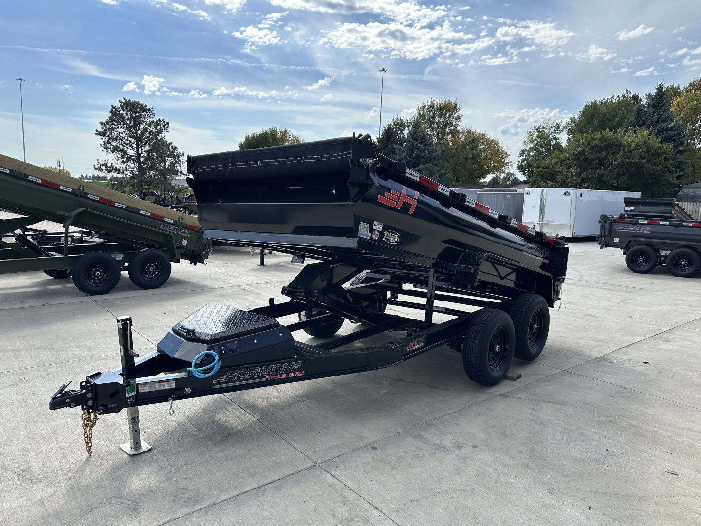 New NEW 2026 Horizon 12’x77”X24” HZ6 Dump Trailer 2-5200 lb axles = 10K