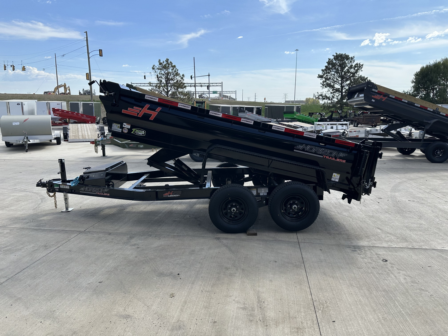 New NEW 2026 Horizon 12’x77”X24” HZ6 Dump Trailer 2-5200 lb axles = 10K