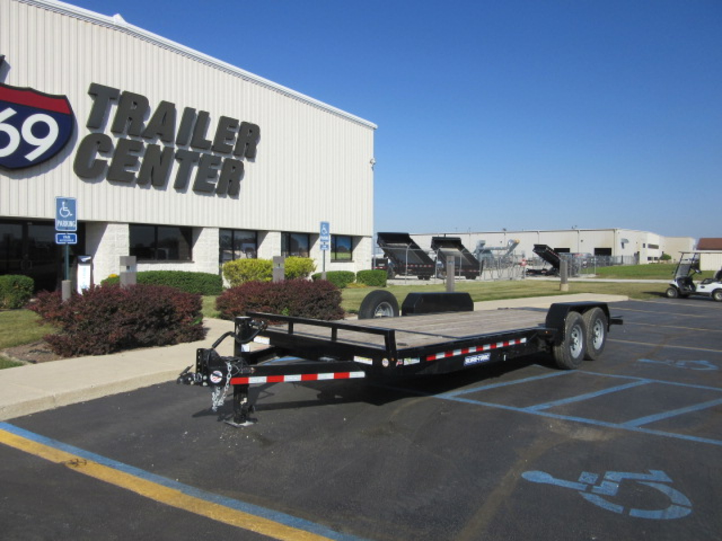 Used 2025 Sure-Trac 7 x 22(18+4) ST8218TBE-B140 Tilt Trailer 14K / Spare Tire