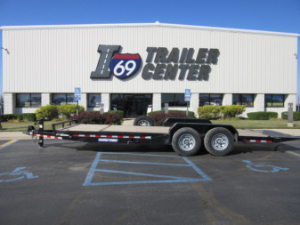 Used 2025 Sure-Trac 7 x 22(18+4) ST8218TBE-B140 Tilt Trailer 14K / Spare Tire