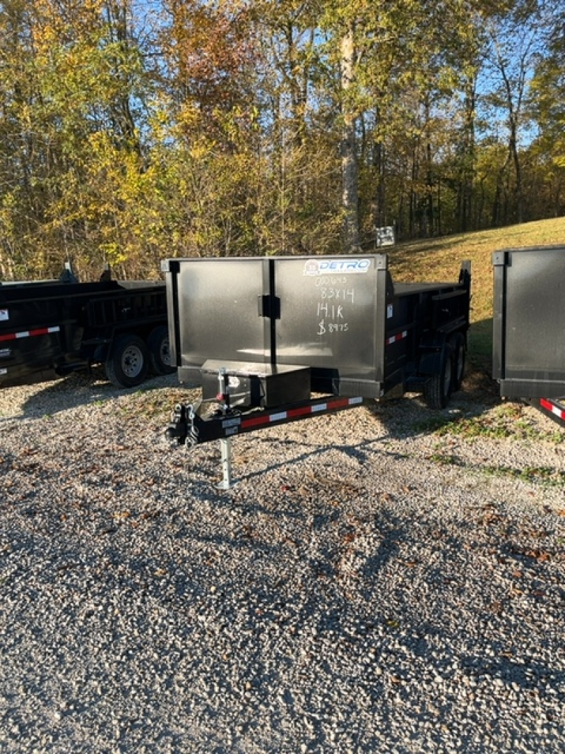 New 2025 Pratt Industries 83" x 14' 14K Dual Ram Dump Trailer