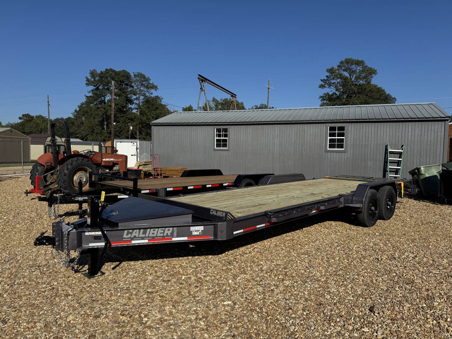 New 2026 Caliber Trailer Mfg 7x24 14K 8"I-Beam Equipment Trailer