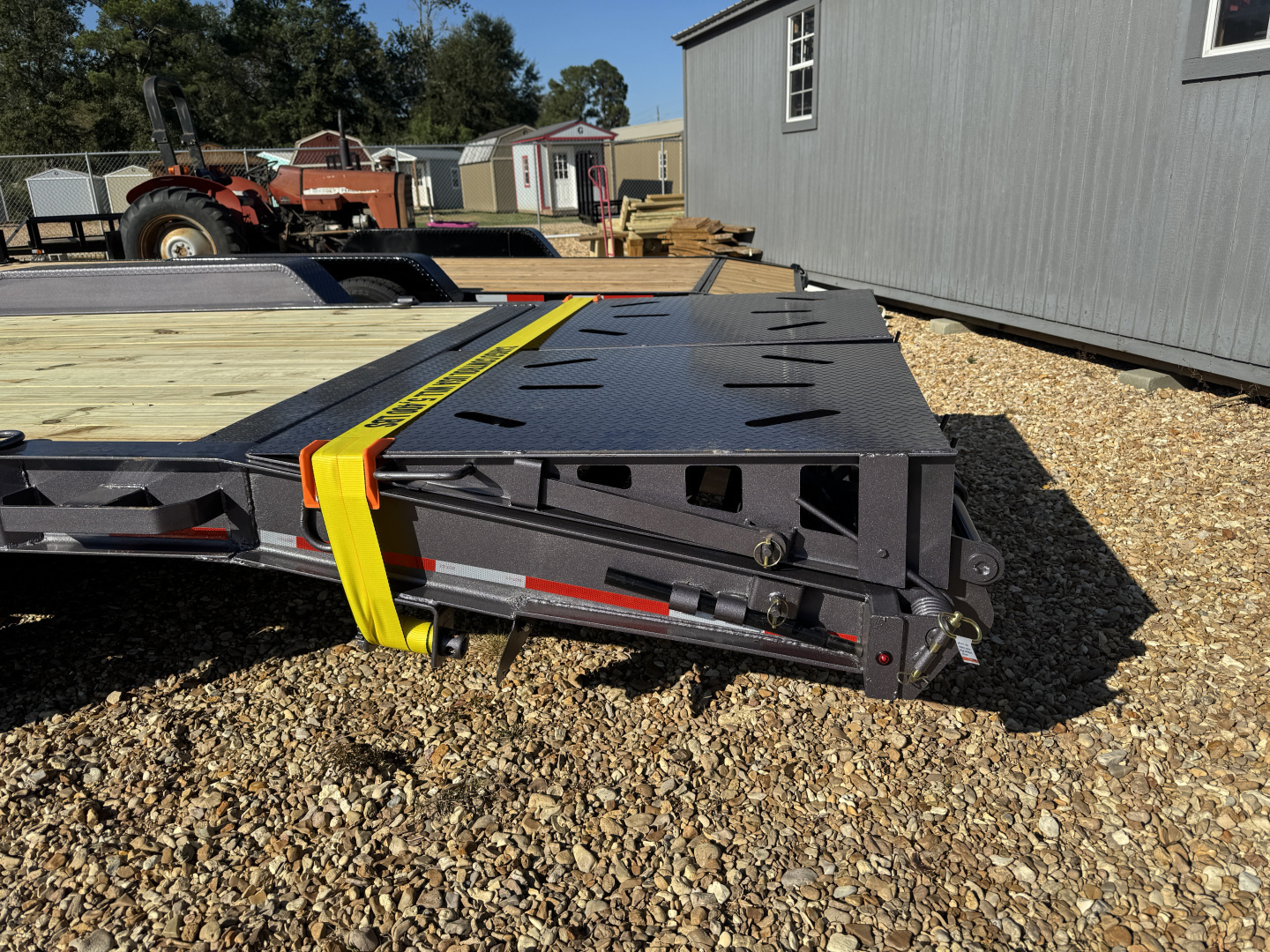 New 2026 Caliber Trailer Mfg 7x24 14K 8"I-Beam Equipment Trailer