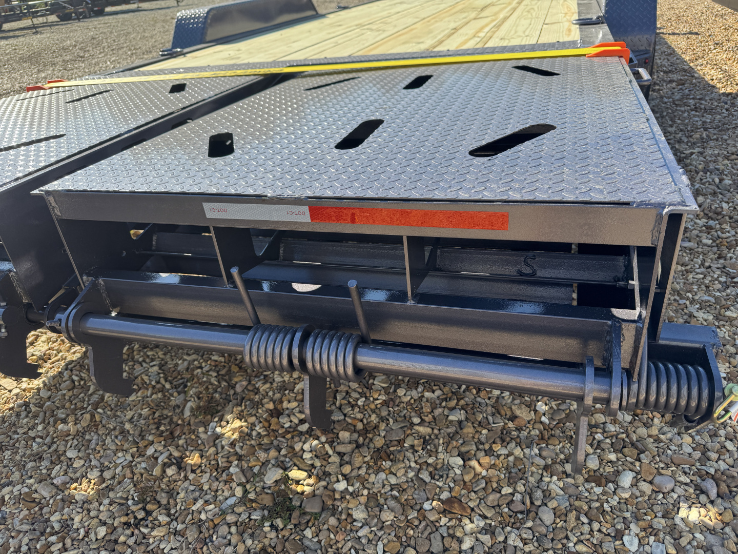 New 2026 Caliber Trailer Mfg 7x24 14K 8"I-Beam Equipment Trailer