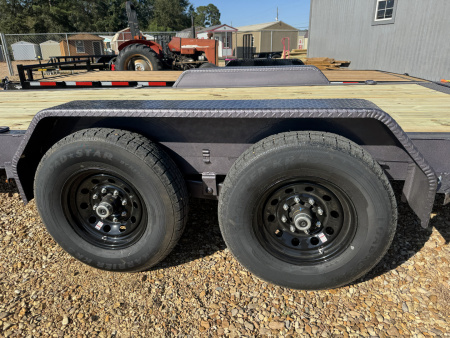 New 2026 Caliber Trailer Mfg 7x24 14K 8"I-Beam Equipment Trailer