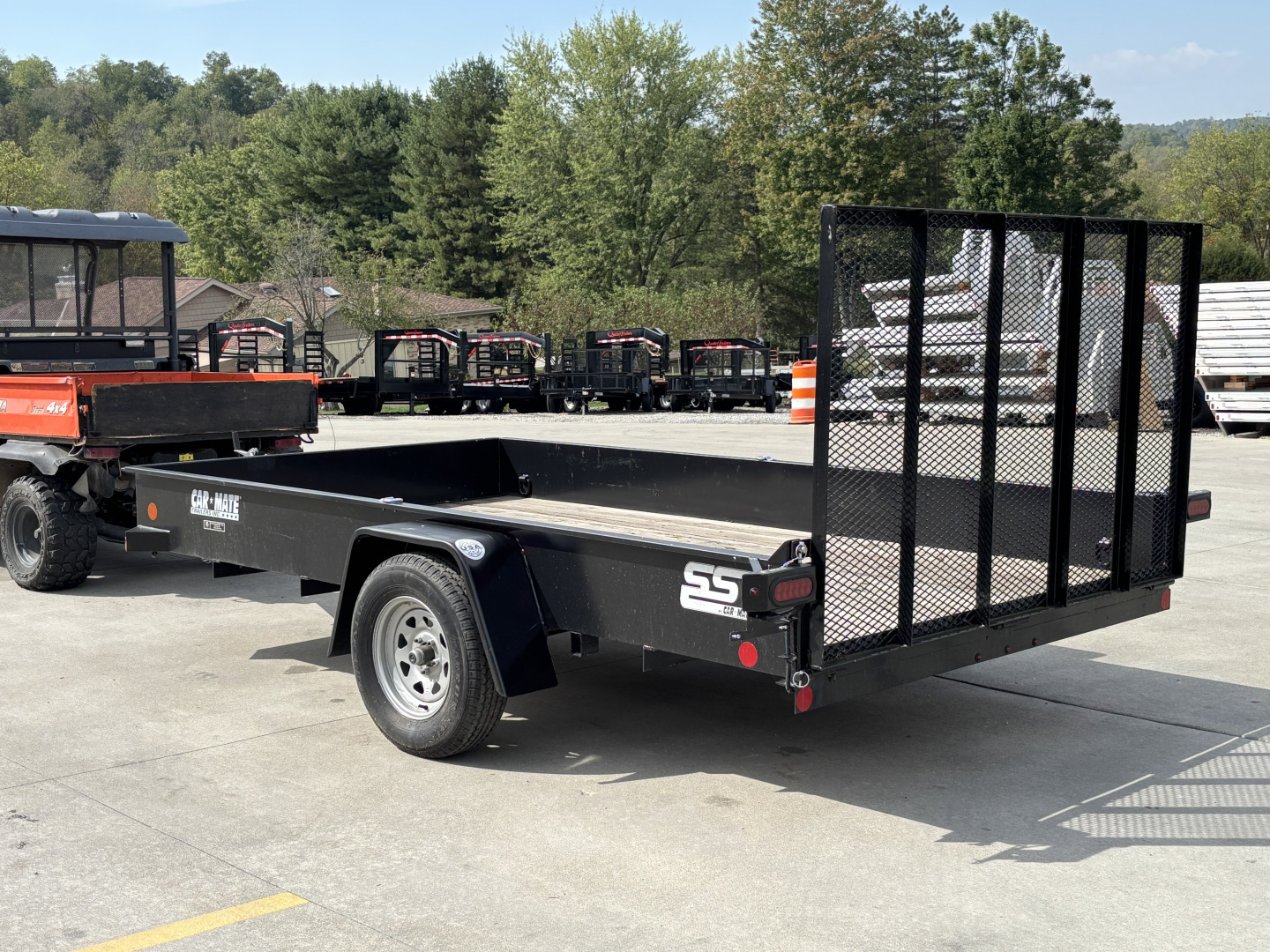 Used 2022 Used Car Mate Trailers SST12 Utility Trailer W/ Solid Sides / Weld On D-Rings - 2990# GVWR