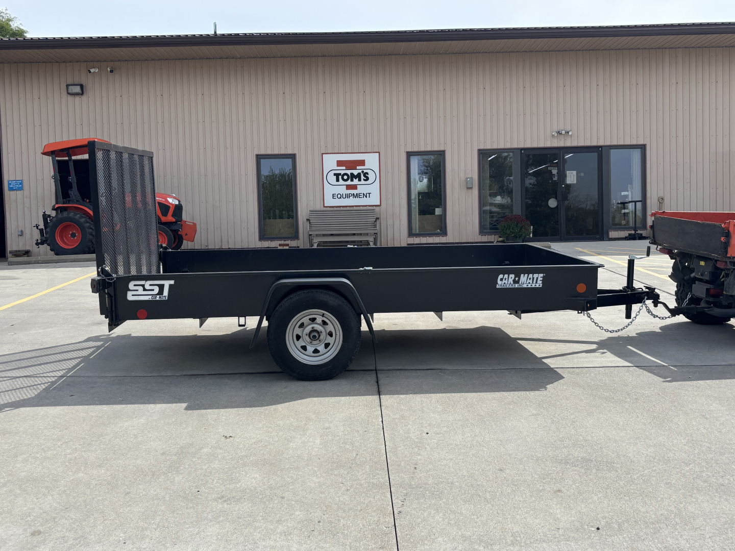 Used 2022 Used Car Mate Trailers SST12 Utility Trailer W/ Solid Sides / Weld On D-Rings - 2990# GVWR