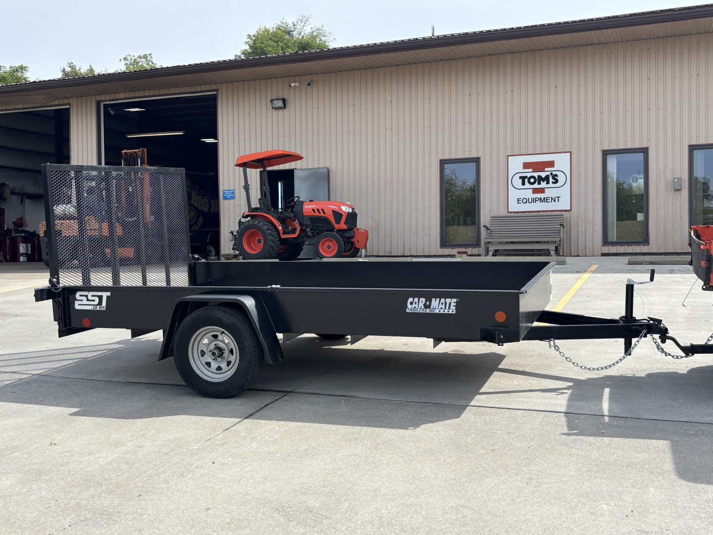 Used 2022 Used Car Mate Trailers SST12 Utility Trailer W/ Solid Sides / Weld On D-Rings - 2990# GVWR