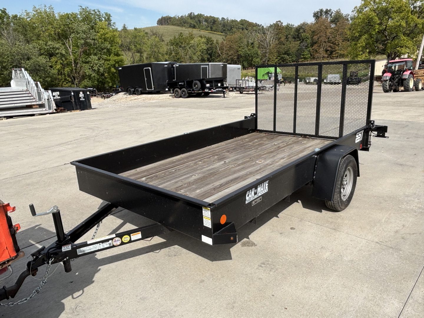 Used 2022 Used Car Mate Trailers SST12 Utility Trailer W/ Solid Sides / Weld On D-Rings - 2990# GVWR