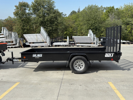 Used 2022 Used Car Mate Trailers SST12 Utility Trailer W/ Solid Sides / Weld On D-Rings - 2990# GVWR