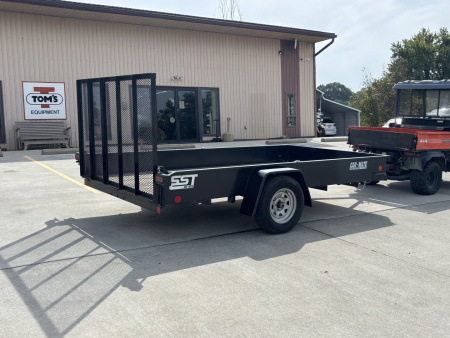 Used 2022 Used Car Mate Trailers SST12 Utility Trailer W/ Solid Sides / Weld On D-Rings - 2990# GVWR