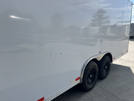 New NEW 2026 Bighorn R&M 8.5x24 +2V SUPERIOR QUALITY 14K Enclosed 7 ft Cargo Dovetail Trailer Car Hauler