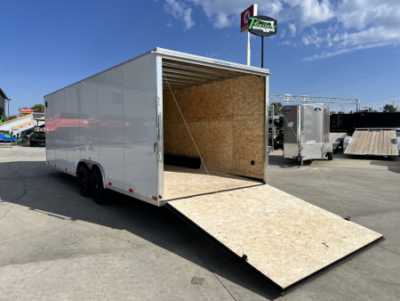 New NEW 2026 Bighorn R&M 8.5x24 +2V SUPERIOR QUALITY 14K Enclosed 7 ft Cargo Dovetail Trailer Car Hauler