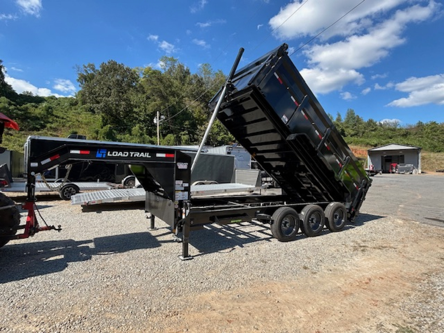 New 2026 Load Trail 7x16 21k GN 4' sides Dump Trailer