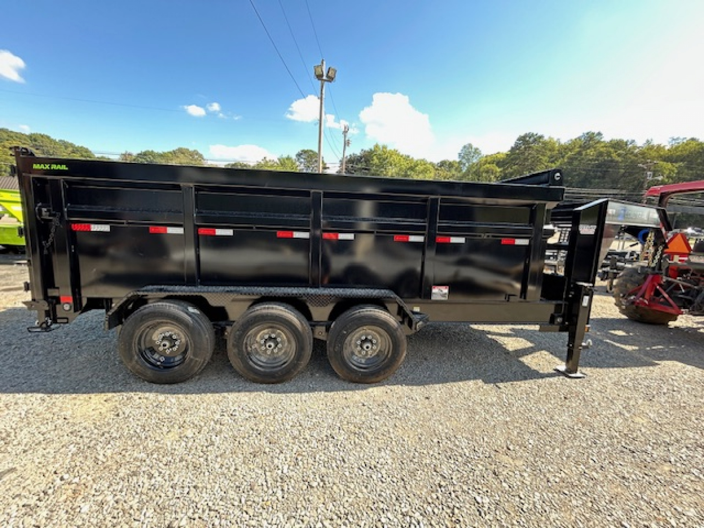 New 2026 Load Trail 7x16 21k GN 4' sides Dump Trailer