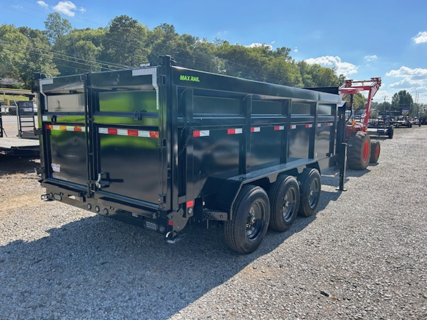 New 2026 Load Trail 7x16 21k GN 4' sides Dump Trailer