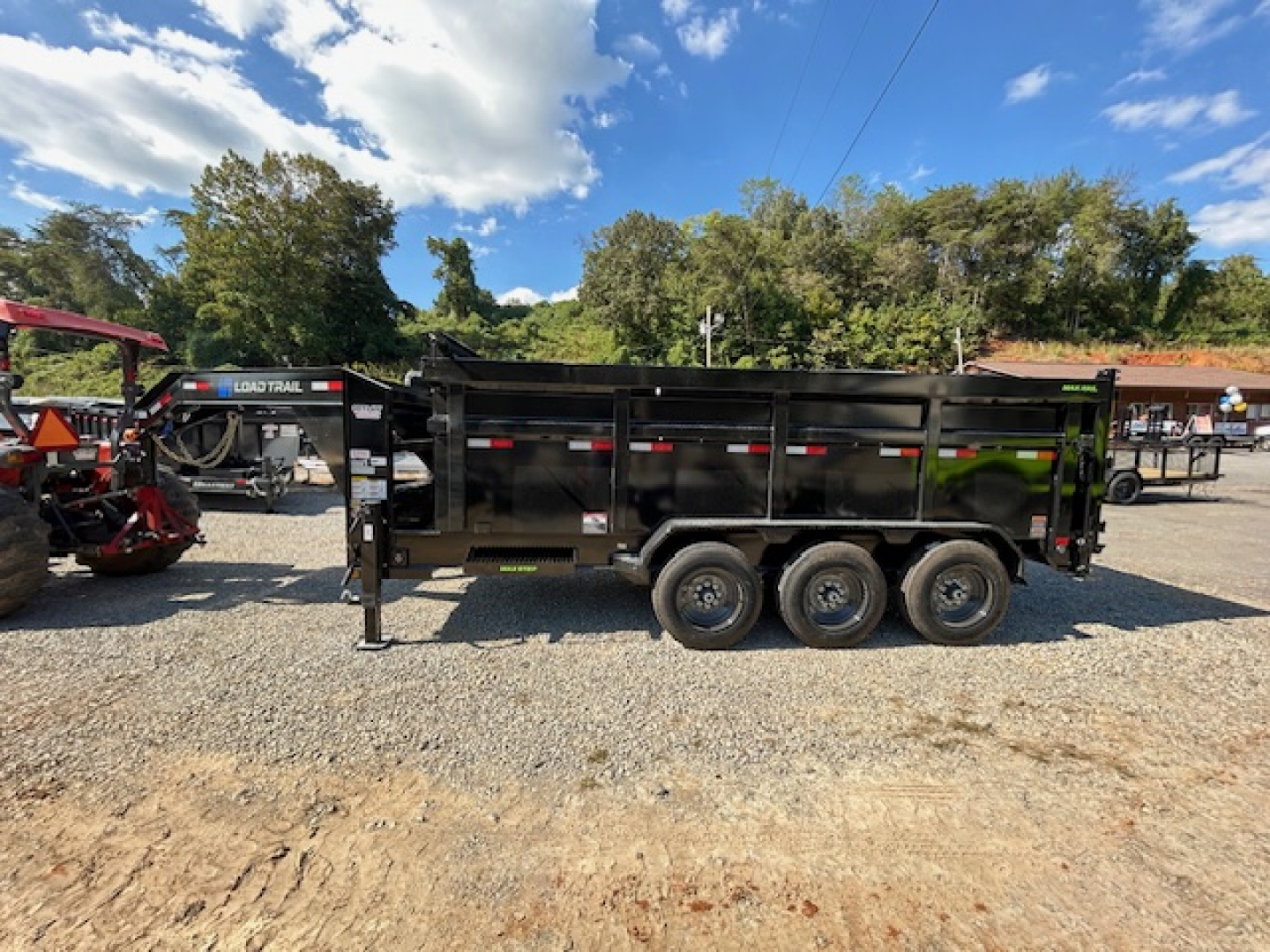 New 2026 Load Trail 7x16 21k GN 4' sides Dump Trailer