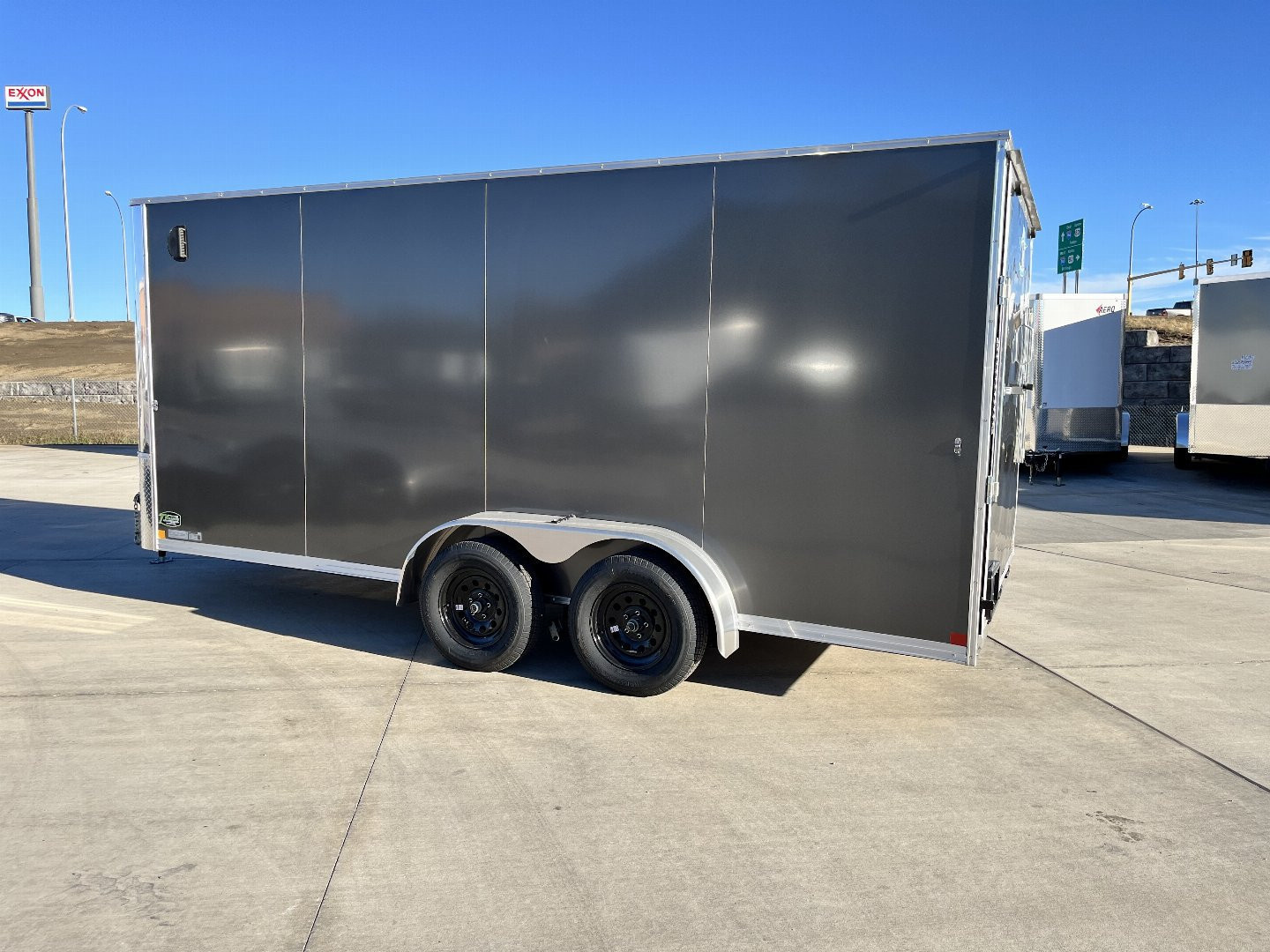 New NEW 2026 Bighorn R&M 7x16 + 2’V SUPERIOR QUALITY Rear Ramp Enclosed Cargo Trailer