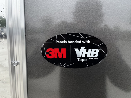 New NEW 2026 Bighorn R&M 7x16 + 2’V SUPERIOR QUALITY Rear Ramp Enclosed Cargo Trailer