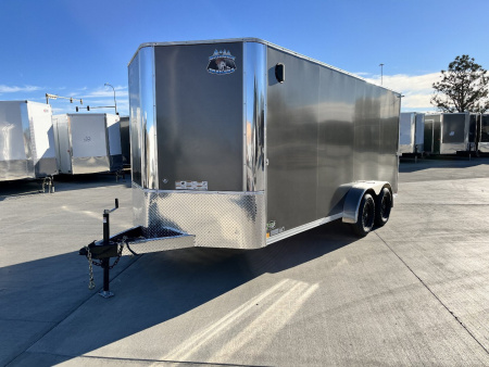 New NEW 2026 Bighorn R&M 7x16 + 2’V SUPERIOR QUALITY Rear Ramp Enclosed Cargo Trailer