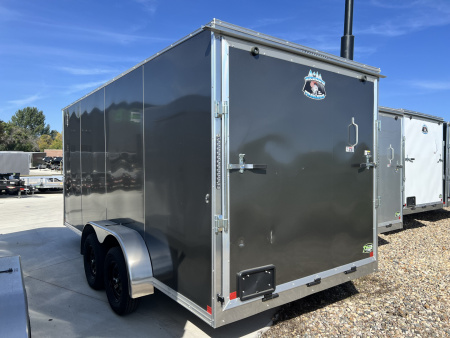 New NEW 2026 Bighorn R&M 7x16 + 2’V SUPERIOR QUALITY Rear Ramp Enclosed Cargo Trailer