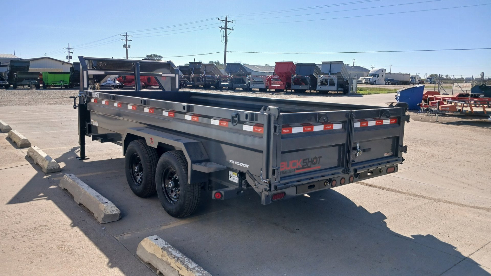 New 2025 Buckshot MFG TGLP216 Dump Trailer