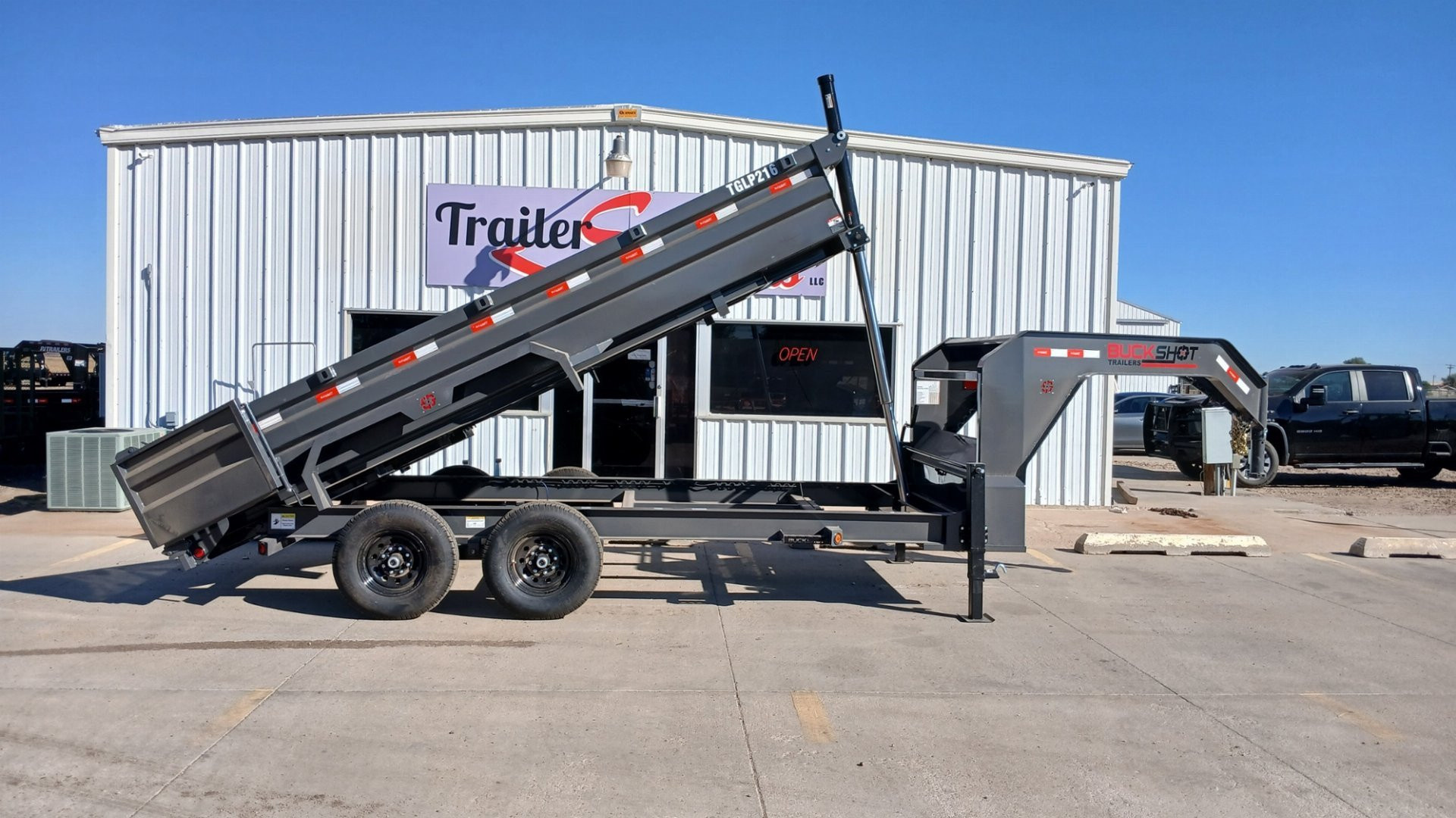New 2025 Buckshot MFG TGLP216 Dump Trailer
