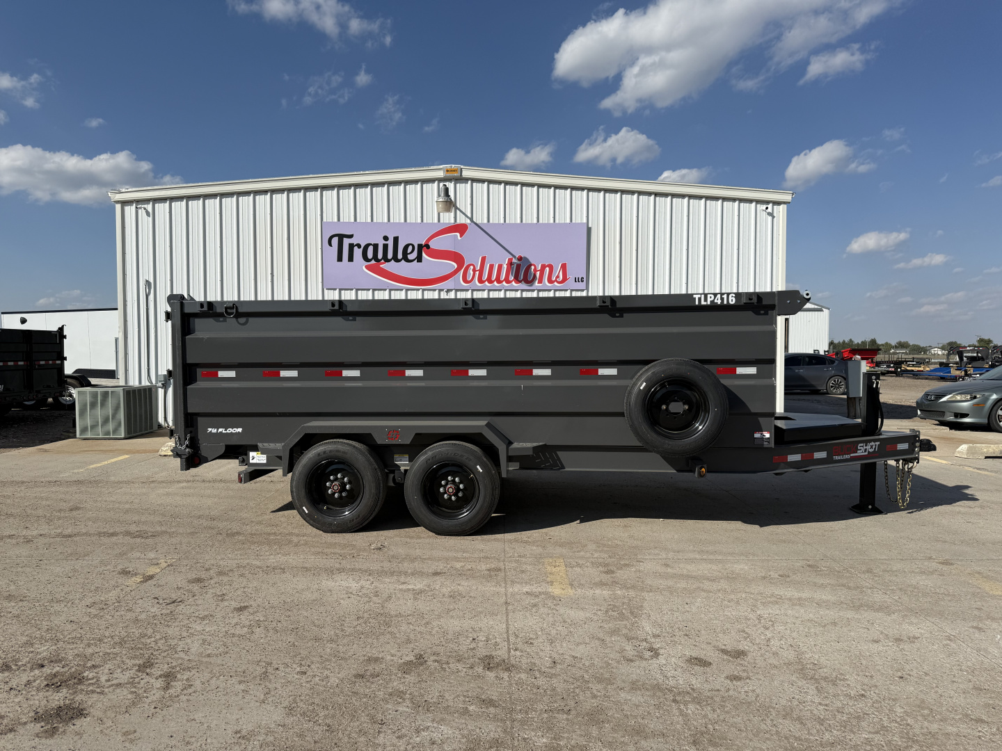 New 2026 Buckshot MFG 16' X 83" X 48" With 8K Axles and Hydraulic Jack Dump Trailer