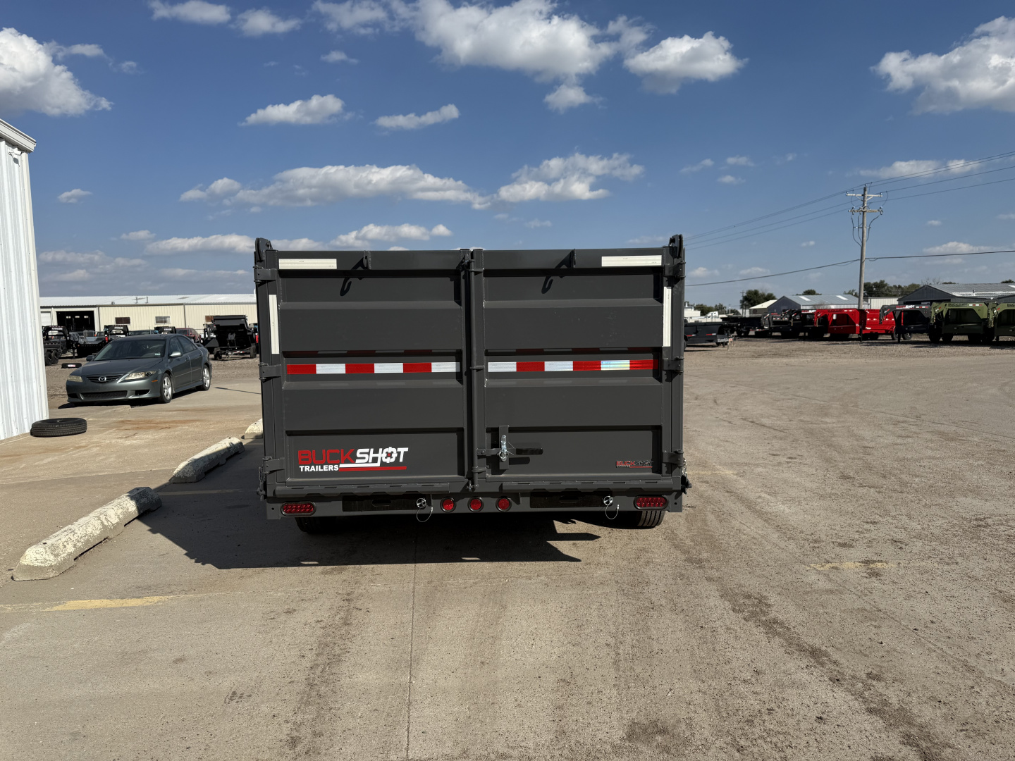 New 2026 Buckshot MFG 16' X 83" X 48" With 8K Axles and Hydraulic Jack Dump Trailer
