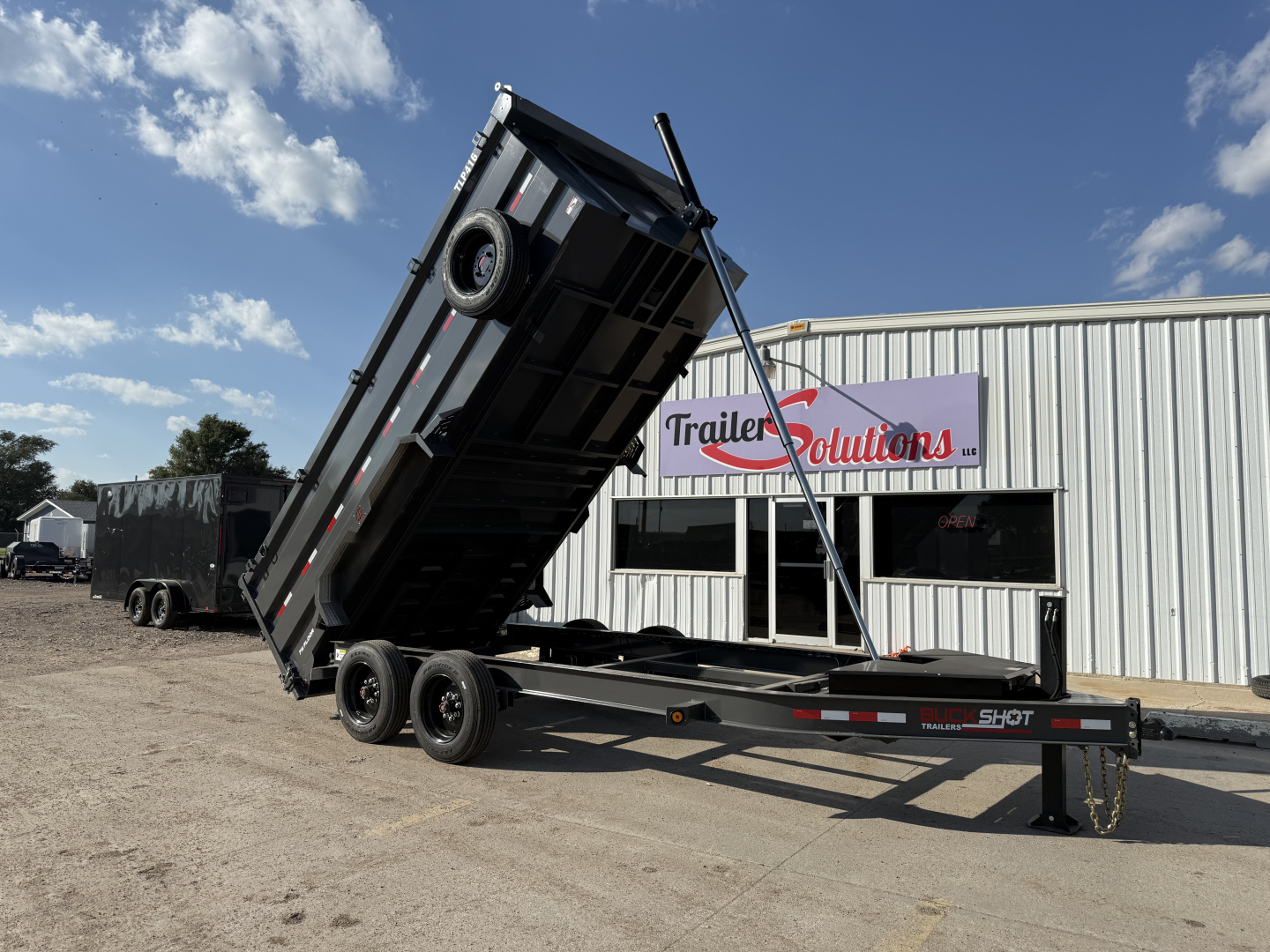 New 2026 Buckshot MFG 16' X 83" X 48" With 8K Axles and Hydraulic Jack Dump Trailer