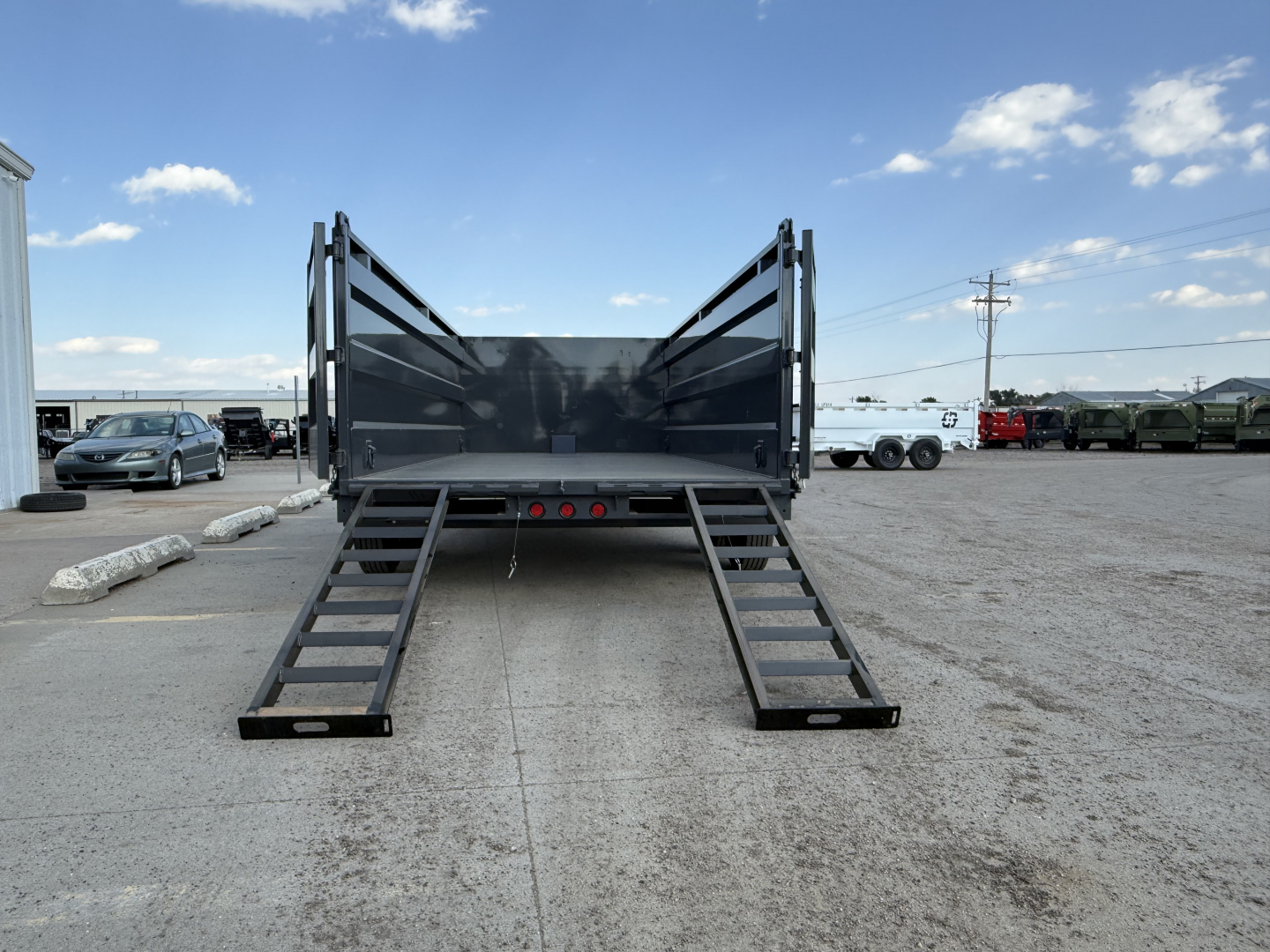 New 2026 Buckshot MFG 16' X 83" X 48" With 8K Axles and Hydraulic Jack Dump Trailer