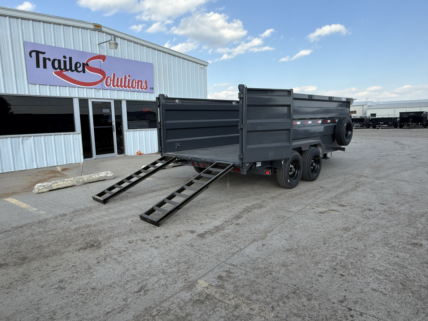New 2026 Buckshot MFG 16' X 83" X 48" With 8K Axles and Hydraulic Jack Dump Trailer