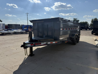 New 2026 Buckshot MFG 16' X 83" X 48" With 8K Axles and Hydraulic Jack Dump Trailer