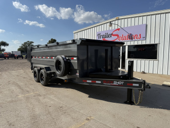 New 2026 Buckshot MFG 16' X 83" X 48" With 8K Axles and Hydraulic Jack Dump Trailer
