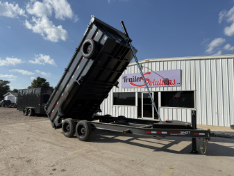 New 2026 Buckshot MFG 16' X 83" X 48" With 8K Axles and Hydraulic Jack Dump Trailer