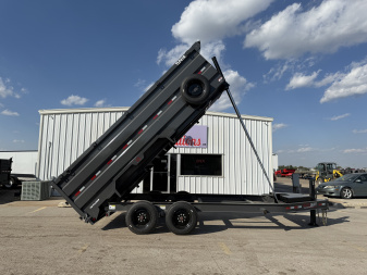 New 2026 Buckshot MFG 16' X 83  X 48  With 8K Axles and Hydraulic Jack Dump Trailer