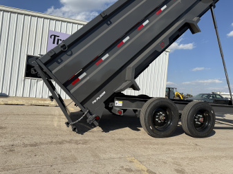 New 2026 Buckshot MFG 16' X 83" X 48" With 8K Axles and Hydraulic Jack Dump Trailer