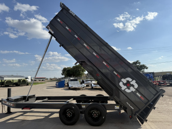 New 2026 Buckshot MFG 16' X 83" X 48" With 8K Axles and Hydraulic Jack Dump Trailer