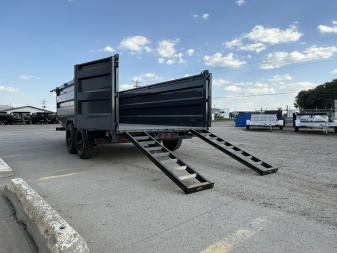 New 2026 Buckshot MFG 16' X 83" X 48" With 8K Axles and Hydraulic Jack Dump Trailer