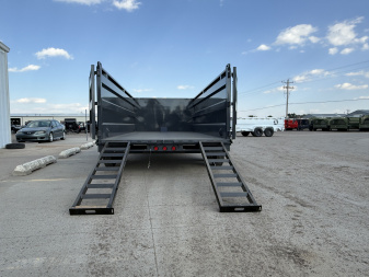 New 2026 Buckshot MFG 16' X 83" X 48" With 8K Axles and Hydraulic Jack Dump Trailer