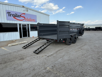 New 2026 Buckshot MFG 16' X 83" X 48" With 8K Axles and Hydraulic Jack Dump Trailer