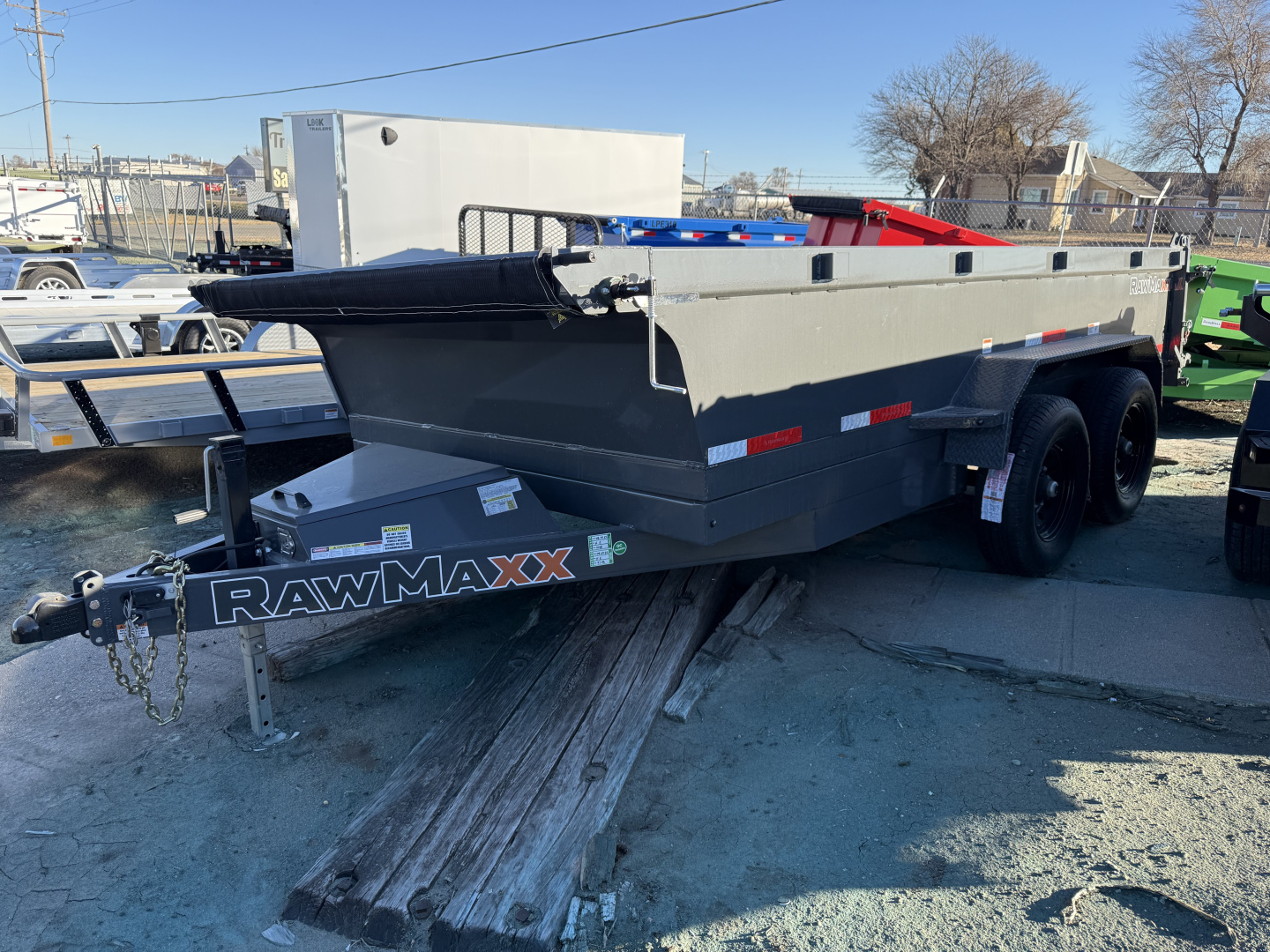 New 2026 RawMaxx 14' x 83" x 24" Dump Trailer