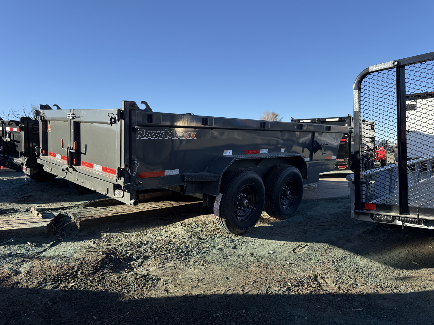 New 2026 RawMaxx 14' x 83" x 24" Dump Trailer