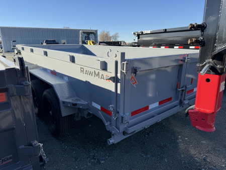New 2026 RawMaxx 14' x 83" x 24" Dump Trailer