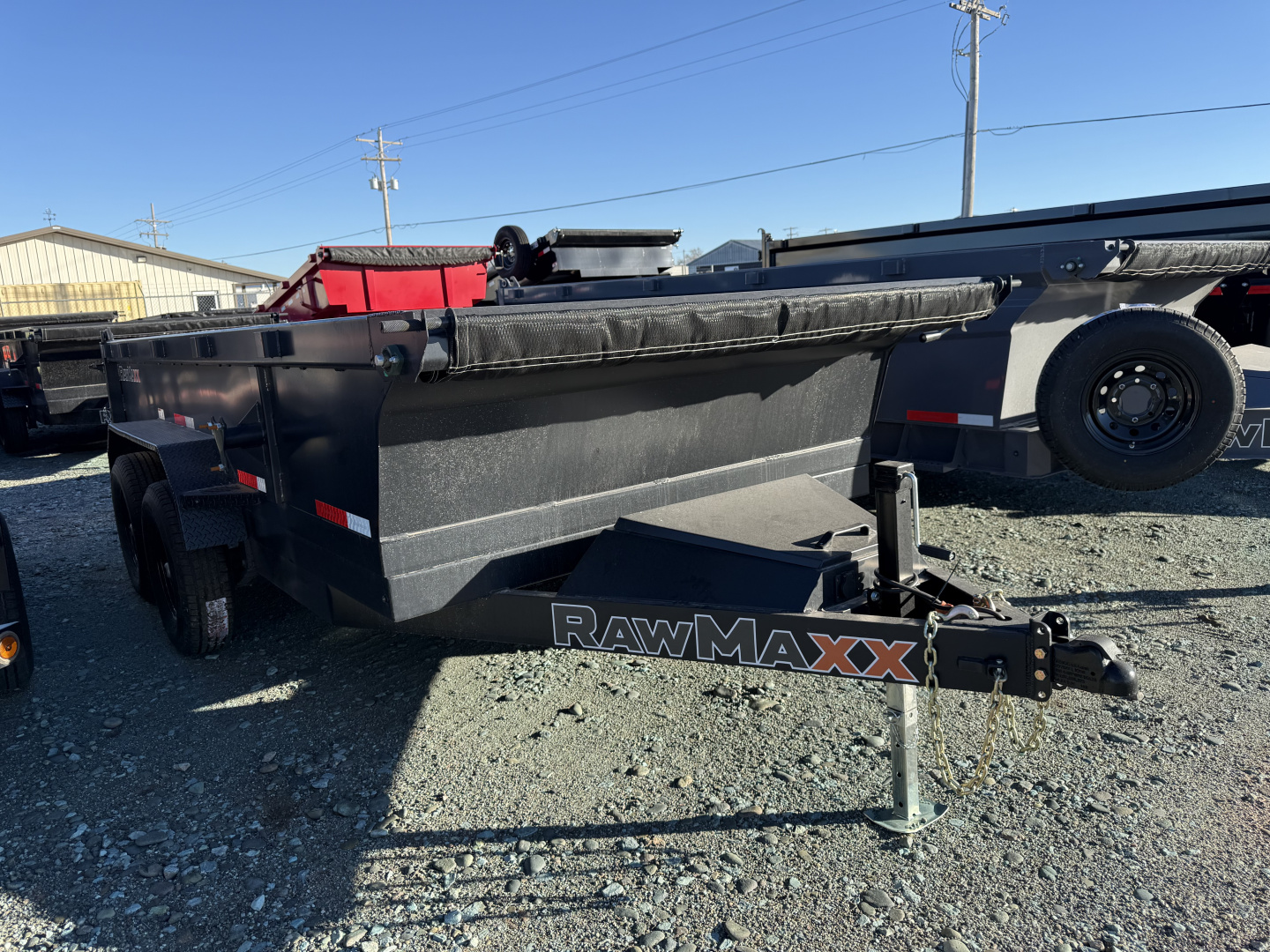 New 2026 RawMaxx 14' x 83" x 24" Dump Trailer